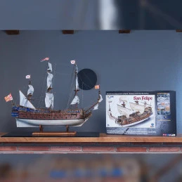 Boat San Felipe 1/86 Ochre wood construction kit OcCre 15002 - 10