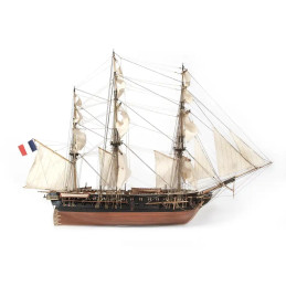Belle Poule boat 1/90 Ochre wood construction kit OcCre 15007 - 5