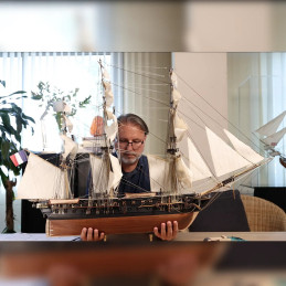 Belle Poule boat 1/90 Ochre wood construction kit OcCre 15007 - 10