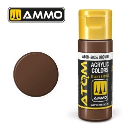 Peinture acrylique Brun 20ml ATOM AMMO