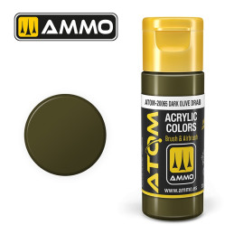 Peinture acrylique Chérie Olive Drab 20ml ATOM AMMO