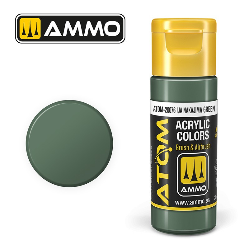 Peinture acrylique IJA Nakajima Vert 20ml ATOM AMMO