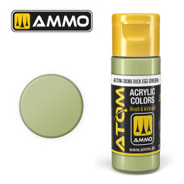 Peinture acrylique Oeuf De Canard Vert 20ml ATOM AMMO