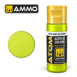 Peinture acrylique Vert citron 20ml ATOM AMMO