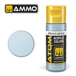 Peinture acrylique Bleu clair 20ml ATOM AMMO