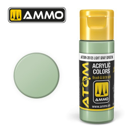 Peinture acrylique Gris clair Vert 20ml ATOM AMMO