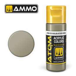 Peinture acrylique Nakajima Intérieur Vert 20ml ATOM AMMO
