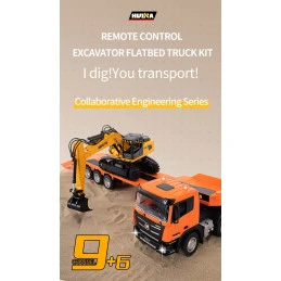 Tank Carrier Truck with RC 1/24 2.4Ghz Crawler Excavator - HuiNa HuiNa Toys CY1319 - 8