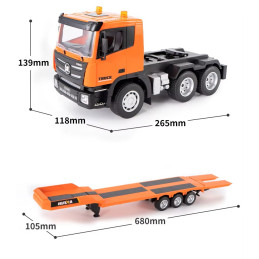 Camion porte char avec pelleteuse sur chenilles RC 1/24 2.4Ghz - HuiNa HuiNa Toys CY1319 - 6