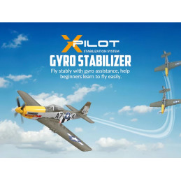 P-51D Mustang 500mm Brushless Aircraft with RTF Flight Stabilizer Volantex Volantex V768-2 - 5