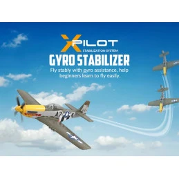 P-51D Mustang 500mm brushless aircraft with Volantex RTF flight stabilizer Volantex V768-2 - 5