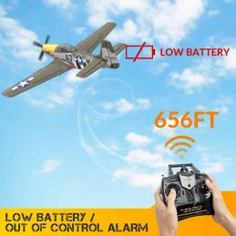 P-51D Mustang 500mm brushless aircraft with Volantex RTF flight stabilizer Volantex V768-2 - 8
