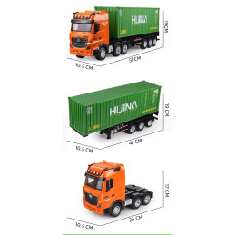 RC 1/18 2.4Ghz Container Carrier Semi-Trailer Truck - HuiNa HuiNa Toys CY1317 - 3