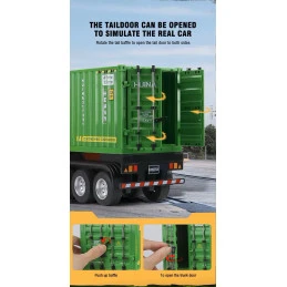 RC 1/18 2.4Ghz Container Carrier Semi-Trailer Truck - HuiNa HuiNa Toys CY1317 - 5