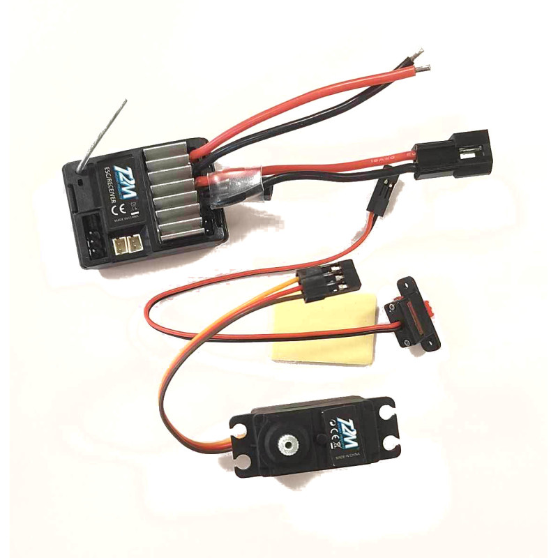 Kit module ESC/Rx et servo de direction (3 fils) Pirate Booster T2M T2M T4933/31K - 1