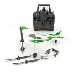 Mini Trainstar 400mm V2 Green Aircraft with Volantex RTF Flight Stabilizer Volantex V761-1V2G - 1