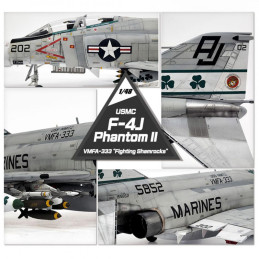 USMC F-4J Phantom II Aircraft, VMFA-333 Fighting Shamrocks 1/48 Academy Academy AC12356 - 6