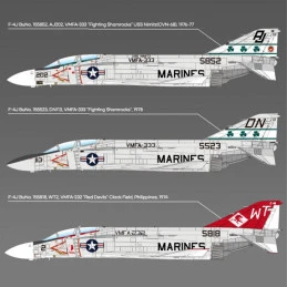 USMC F-4J Phantom II Aircraft, VMFA-333 Fighting Shamrocks 1/48 Academy Academy AC12356 - 7