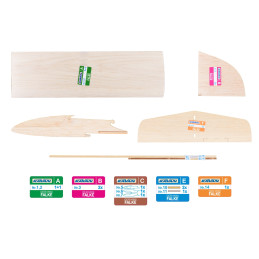 Hand-thrown glider Falke 710mm balsa kit Kavan Kavan RC KAV02.4315 - 4