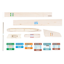 Falke A1 glider (F1H) 1240mm balsa kit Kavan Kavan RC KAV02.4316 - 5
