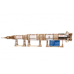 NASA Saturn V Rocket 3D Puzzle Wood UGEARS UGEARS UG-70257 - 2