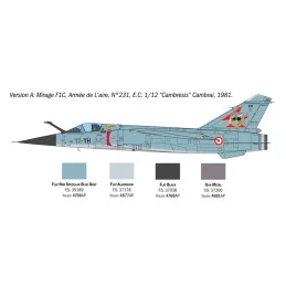 Mirage F1 C/CR 1/48 Italeri aircraft Italeri I2839 - 4