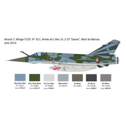 Avion Mirage F1 C/CR 1/48 Italeri Italeri I2839 - 6