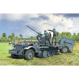 Véhicule Sd.Kfz 10/4 Flak 30 et Servants 1/35 Italeri Italeri I6395 - 1