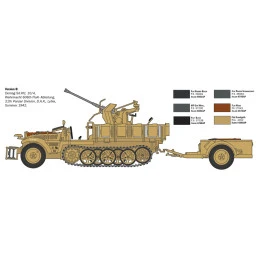 Vehicle Sd.Kfz 10/4 Flak 30 and Servants 1/35 Italeri Italeri I6395 - 5