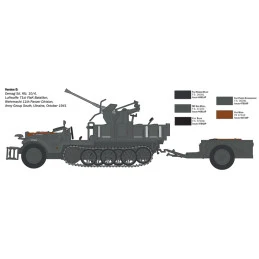 Vehicle Sd.Kfz 10/4 Flak 30 and Servants 1/35 Italeri Italeri I6395 - 7
