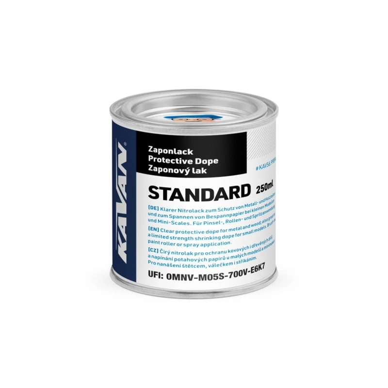 STANDARD Nitrocellulose Protective Coating 250ml Kavan Kavan RC KAV56.9989A - 1 STANDARD Nitrocellulose Protective Coating 250ml Kavan Kavan RC KAV56.9989A - 1