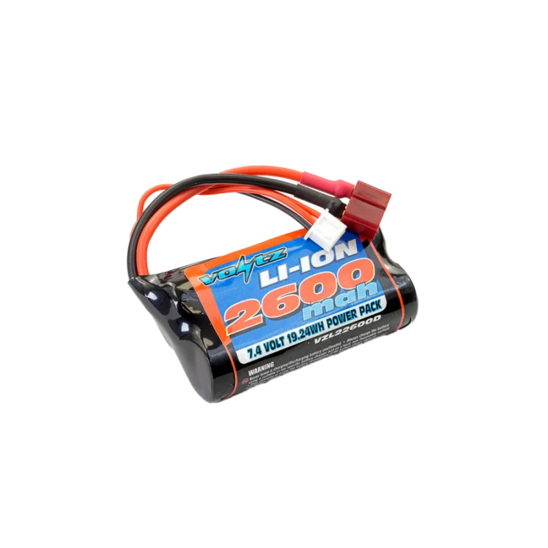 Batterie Li-Ion 7.4V 2600mAh (Dean) Voltz  VZL22600D - 1