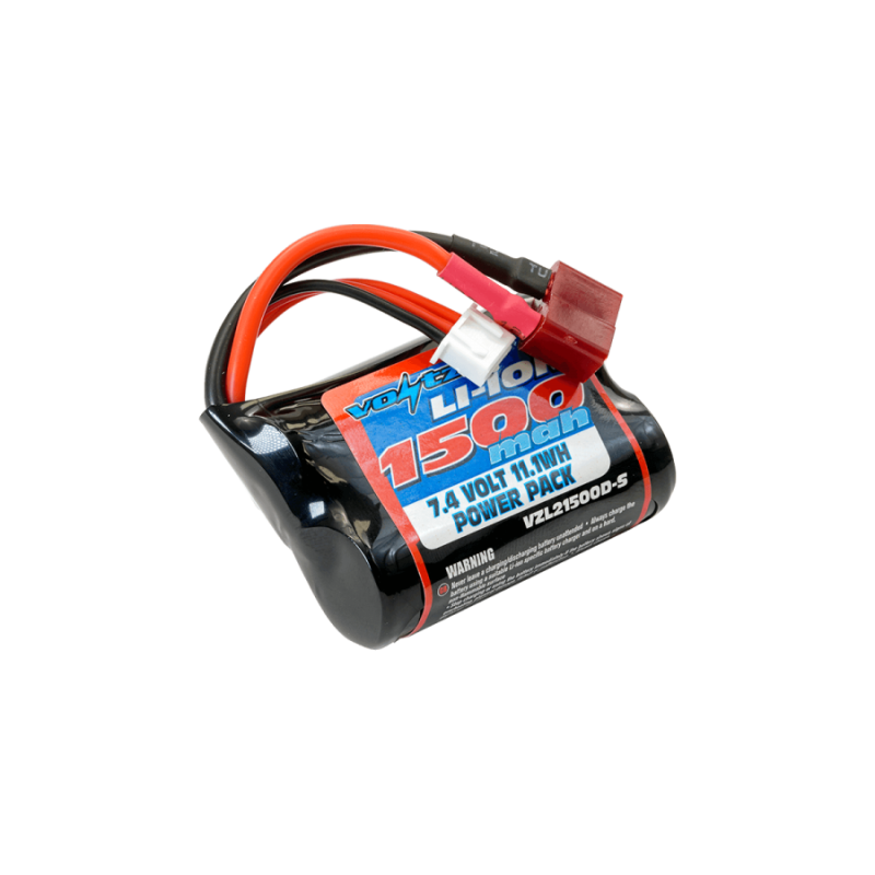 Batterie Li-Ion 7.4V 1500mAh (Dean) Voltz pour Tracer FTX  VZL21500D-S - 1