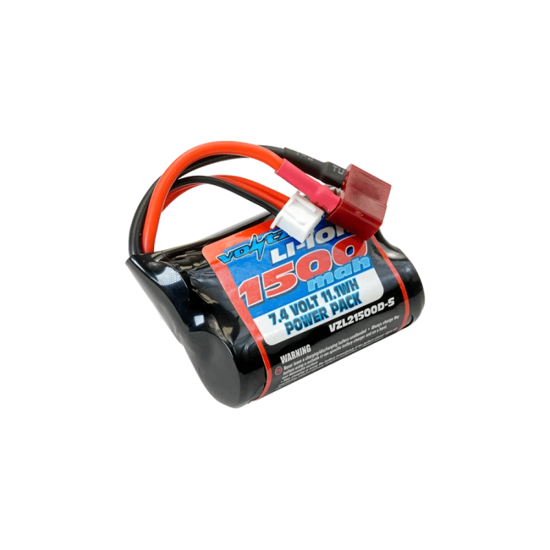 Batterie Li-Ion 7.4V 1500mAh (Dean) Voltz pour Tracer FTX  VZL21500D-S - 1