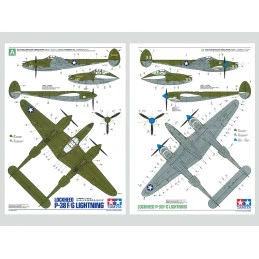 Avion Lockheed P-38 F/G Lightning 1/48 Tamiya Tamiya 61120 - 13
