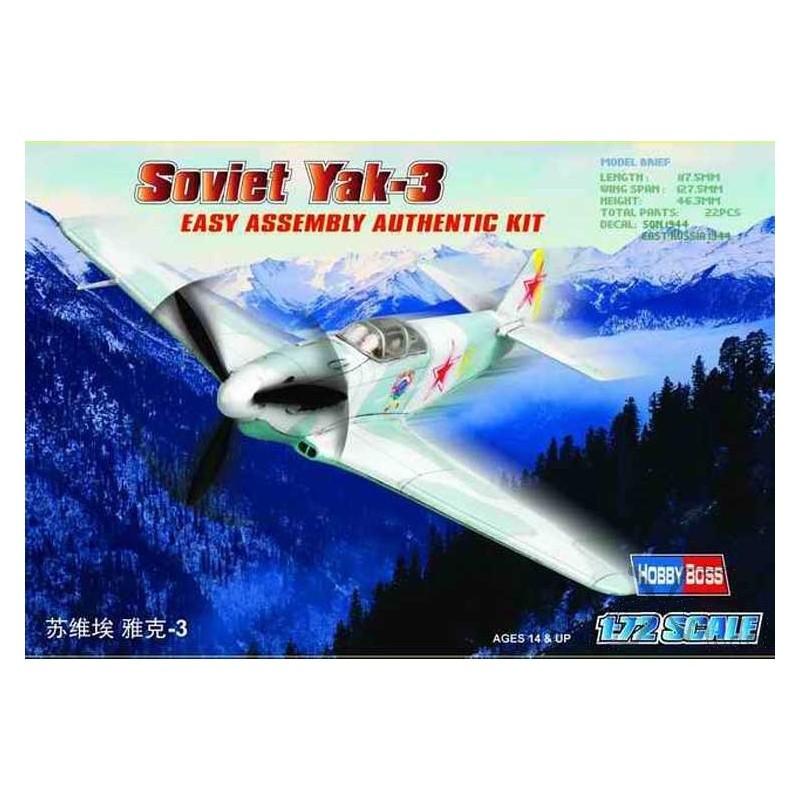 Soviet Yak - 3 1/72 Hobby Boss Hobby Boss HB80255 - 7