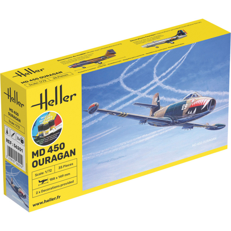MD 450 Hurricane 1/72 Heller + Glue & Paints Heller HEL-56201 - 1
