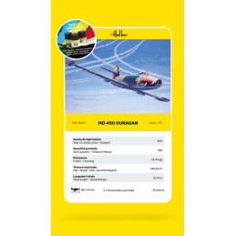 MD 450 Ouragan 1/72 Heller + colle et peintures Heller HEL-56201 - 5