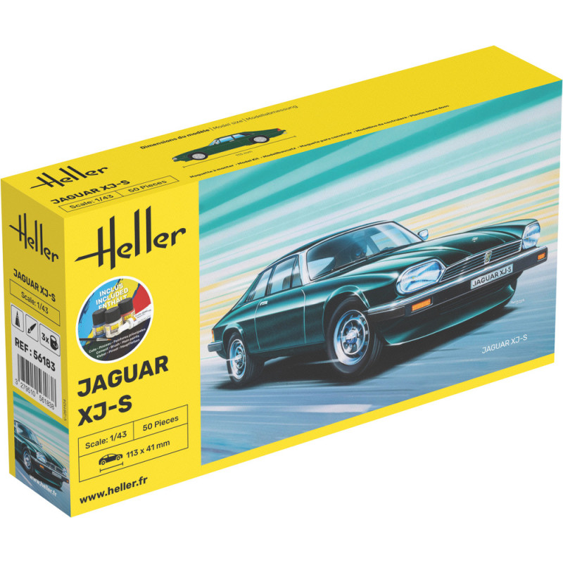 Jaguar XJ-S 1/43 Heller + colle et peintures Heller HEL-56183 - 1