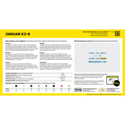 Jaguar XJ-S 1/43 Heller + colle et peintures Heller HEL-56183 - 2