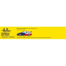 Citroën C4 WRC Speed 1/43 Heller + colle et peintures Heller HEL-56117 - 4