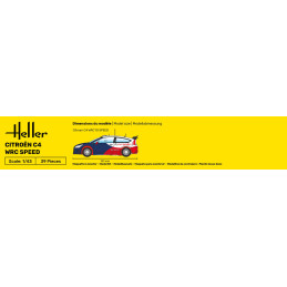 Citroën C4 WRC Speed 1/43 Heller + glue and paints Heller HEL-56117 - 4