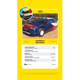 Citroën C4 WRC Speed 1/43 Heller + colle et peintures Heller HEL-56117 - 5