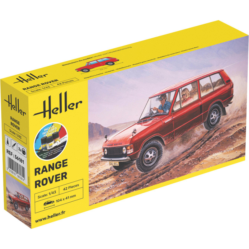 Range Rover 1/43 Heller + colle et peintures Heller HEL-56181 - 1