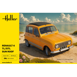 Renault 4 TL/GTL Sun Roof 1/24 Heller Heller HEL-82704 - 2