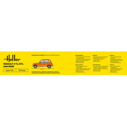 Renault 4 TL/GTL Sun Roof 1/24 Heller Heller HEL-82704 - 4