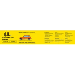 Renault 4 TL/GTL Sun Roof 1/24 Heller Heller HEL-82704 - 4