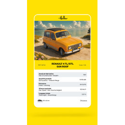 Renault 4 TL/GTL Sun Roof 1/24 Heller Heller HEL-82704 - 5