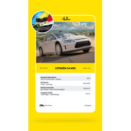 Citroen C4 WRC 1/24 Heller + colle et peintures Heller HEL-56756 - 5