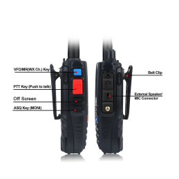 VHF Aviation / ULM radio transmission and reception 108-136 Mhz KT-A16 QYT  QYT-KT-A16 - 5